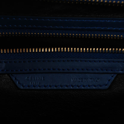 Celine Smooth Calfskin Mini Bi-Color Luggage Ocean Blue 6 of 7