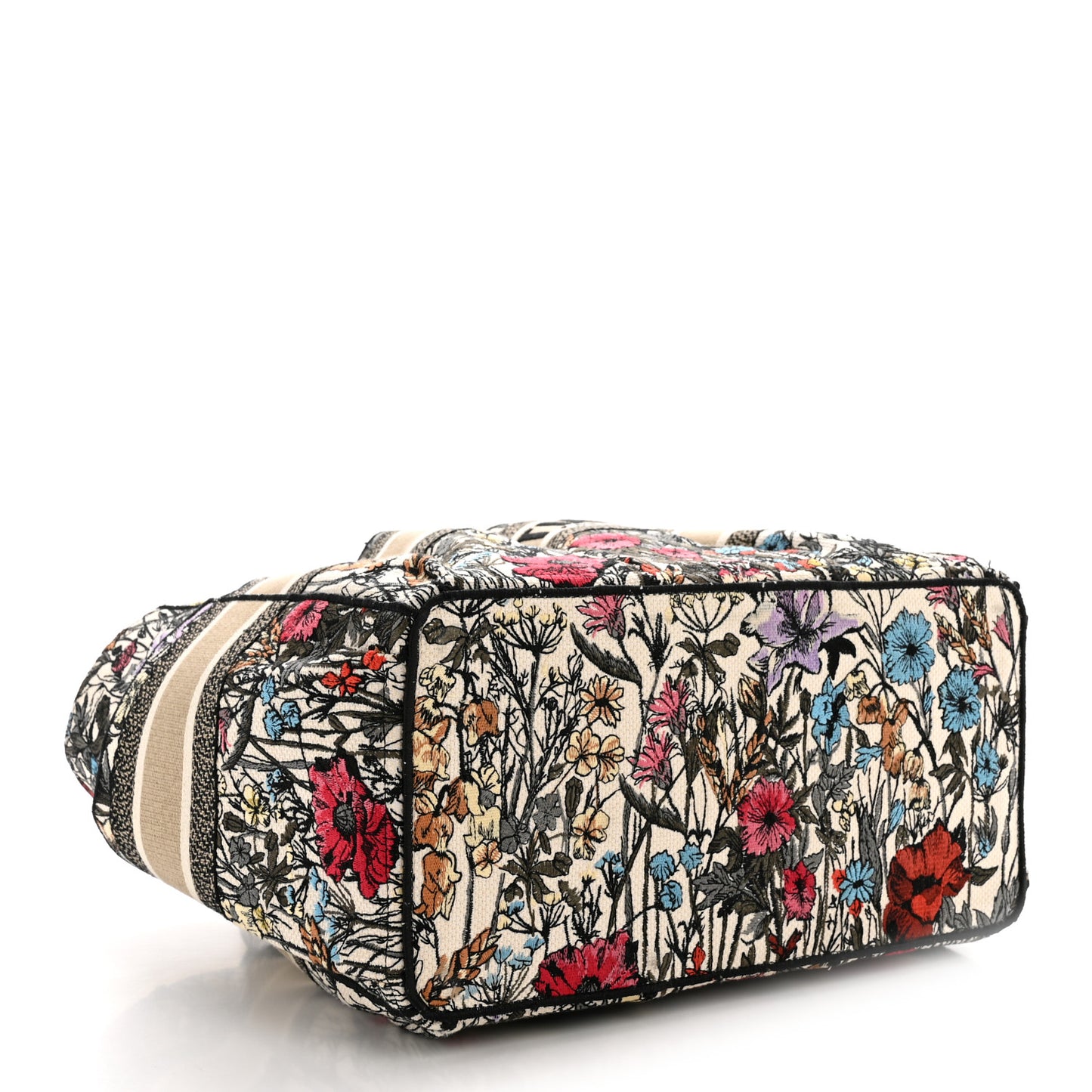 Canvas Embroidered Mille Fleurs Catherine Tote Multicolor