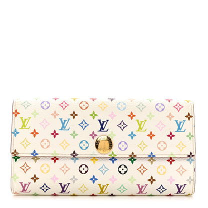 Louis Vuitton Monogram Multicolor Sarah Wallet White 1 of 7