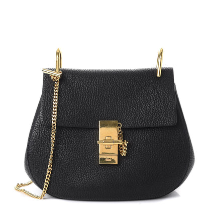 Chloe Grained Lambskin Drew Shoulder Bag Black 1 of 7
