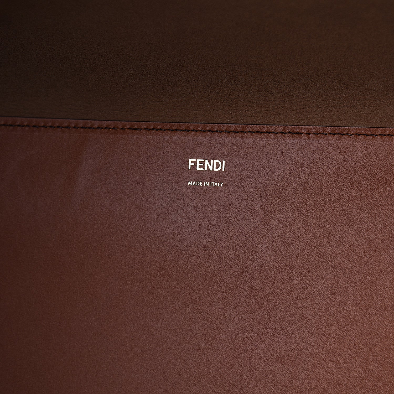 Fendi Vitello King Plexiglass Large Fendi Sunshine Shopper Tote Cuoio 5 of 8