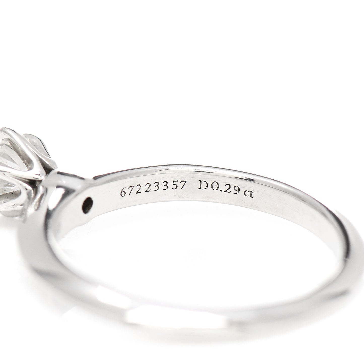 Platinum Diamond .29ct Solitaire Engagement Ring 47 4