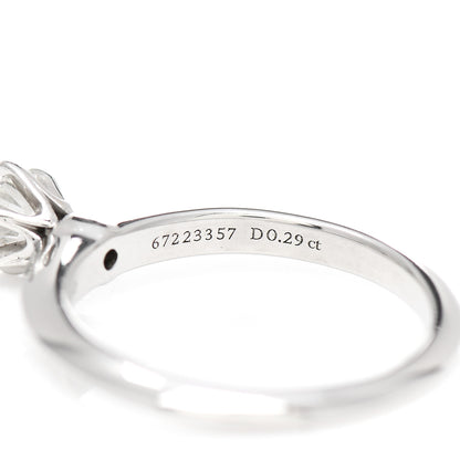 Tiffany Platinum Diamond .29ct Solitaire Engagement Ring 47 4 6 of 7
