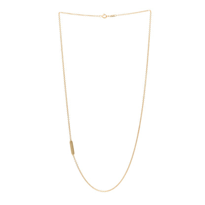 Tiffany 18K Yellow Gold Tag Chain Necklace 3 of 4
