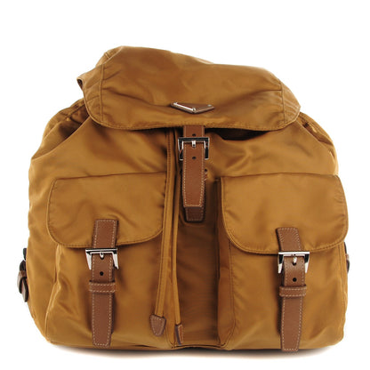 Prada Vela Nylon Saffiano Backpack Tobacco 1 of 9
