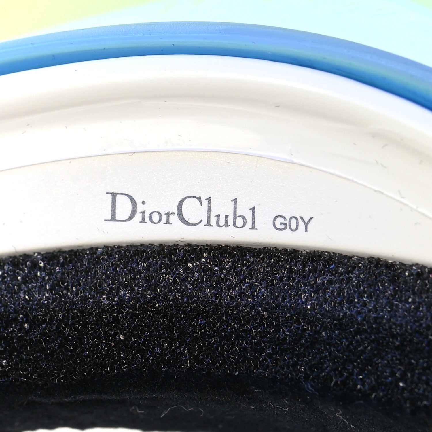 Christian Dior Mirrored DiorClub1 Sun Visor Blue 8 of 9