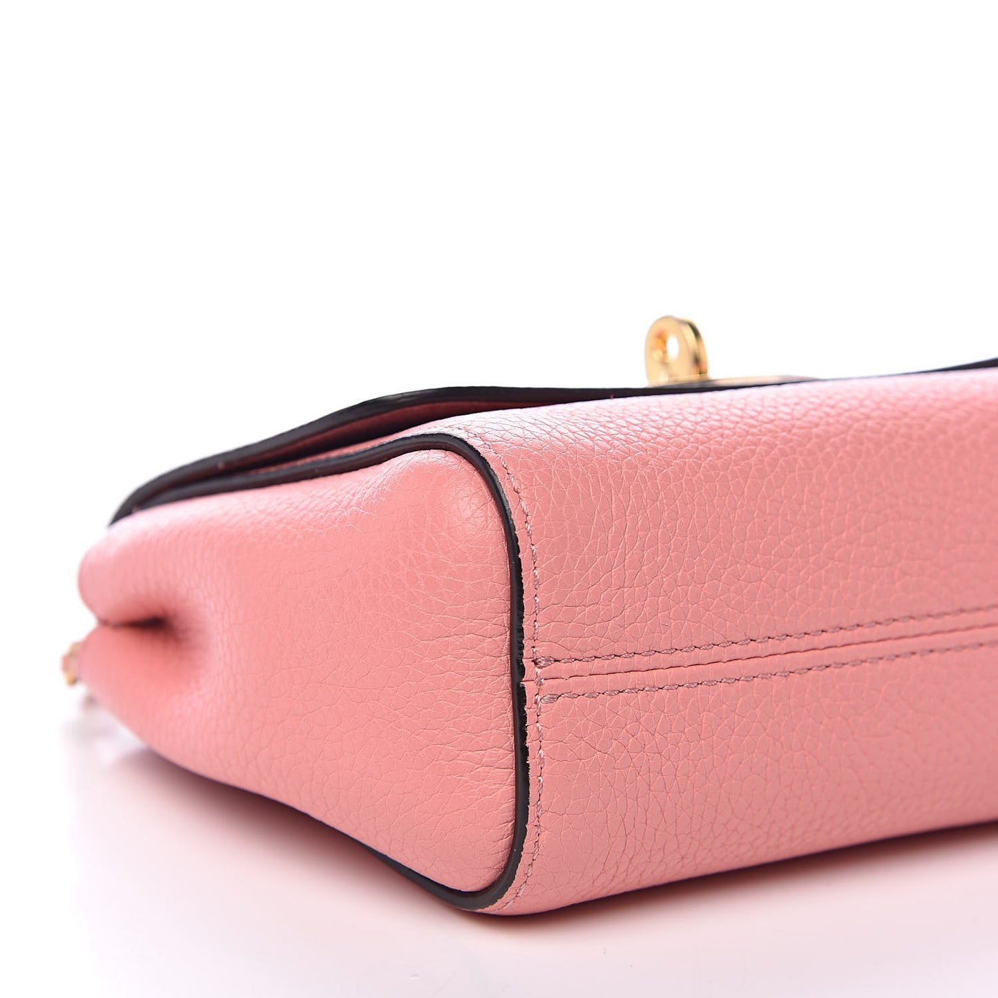 Small Classic Grain Calfskin Mini Lily Macaroon Pink