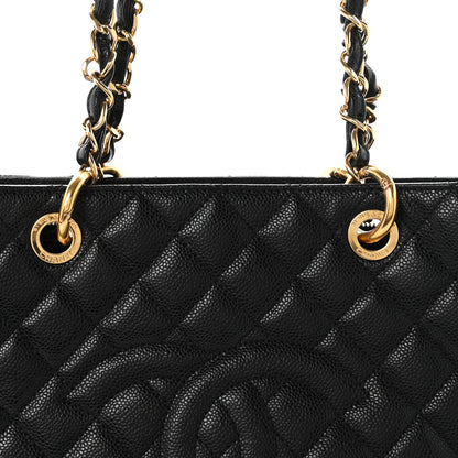 Chanel Caviar Quilted Grand Shopping Tote GST Black 15 of 21