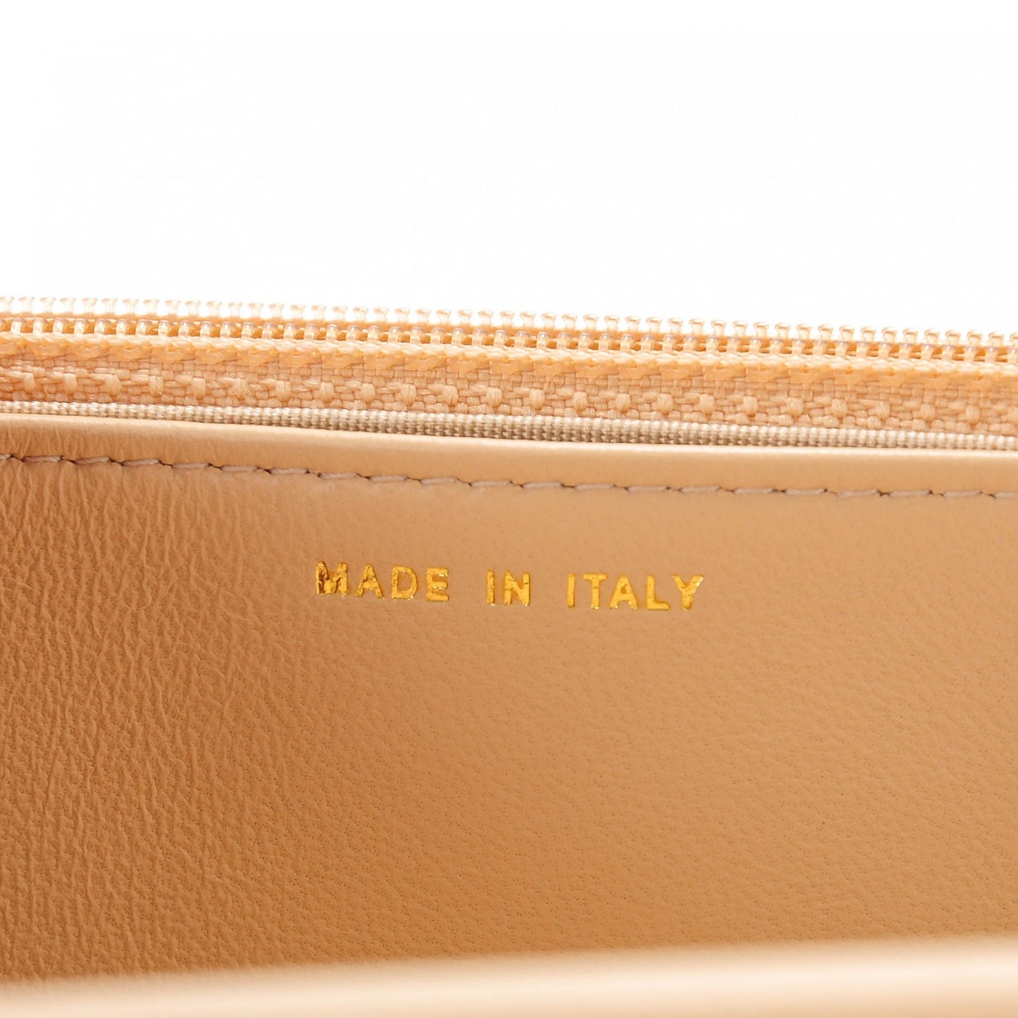 Lambskin Quilted Boy Wallet On Chain WOC Beige