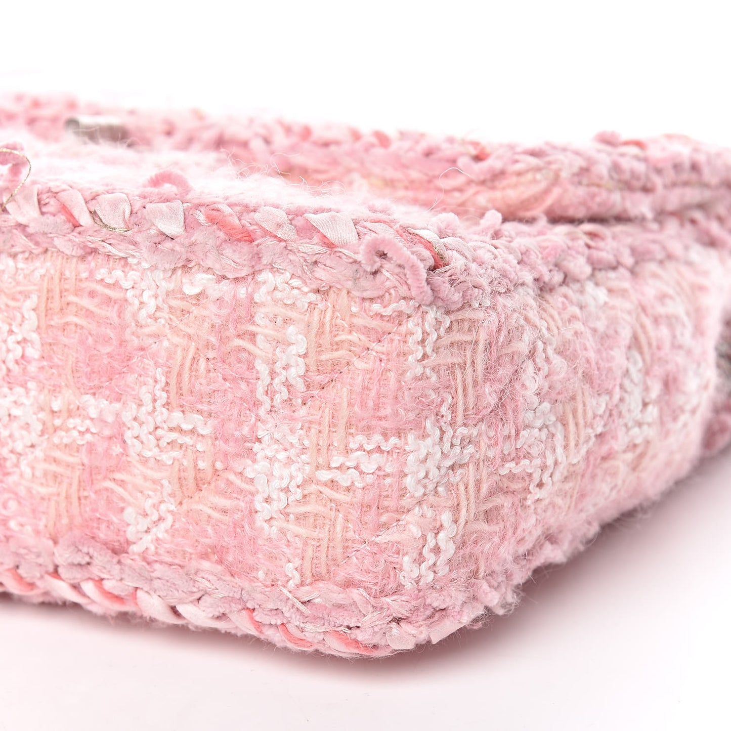 Tweed Braid Mini Reissue Square Flap Pink