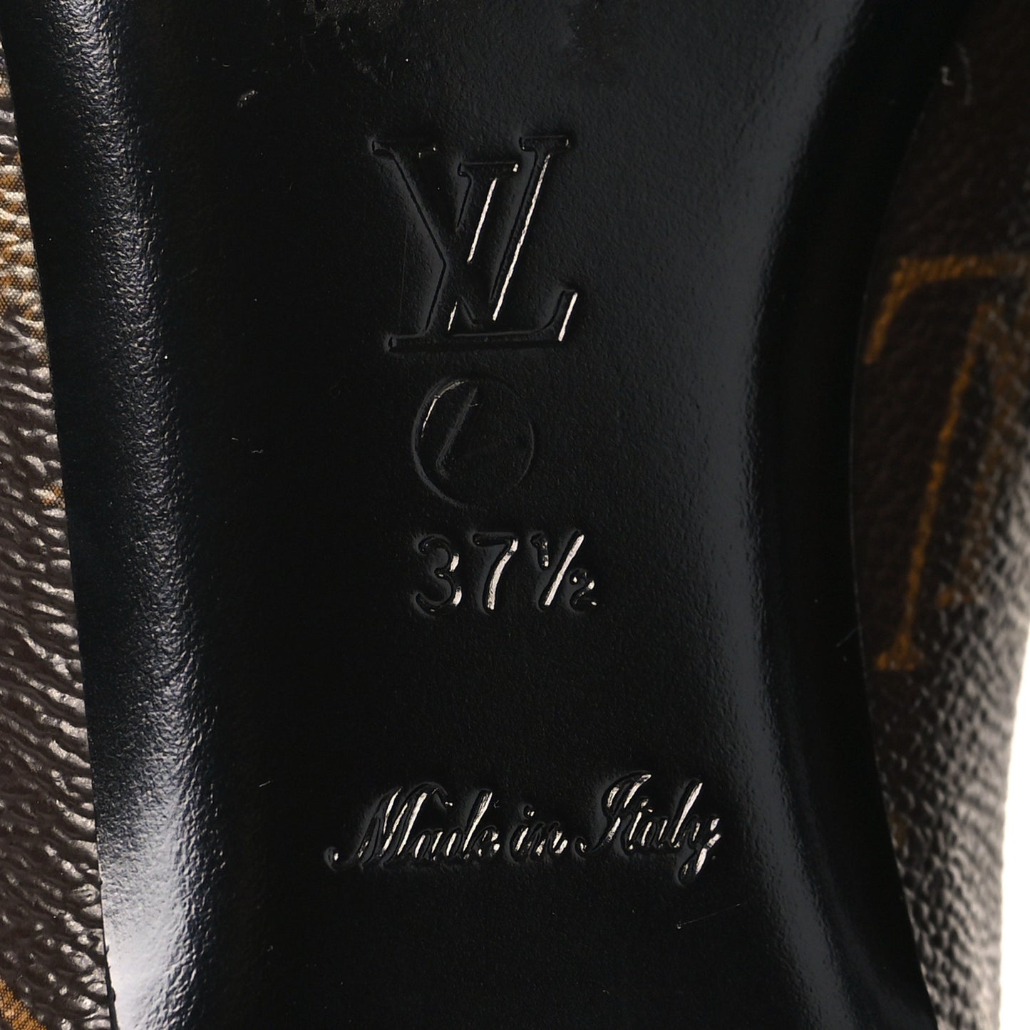 Monogram Upper Case Flat Loafer 37.5