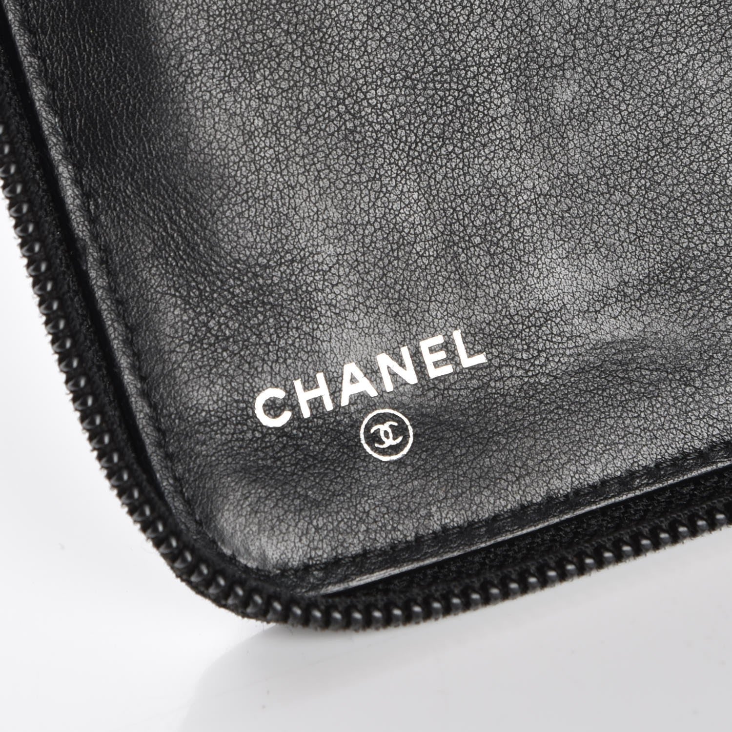 Chanel Caviar CC Timeless Large Zip Around Wallet Black 6 of 8