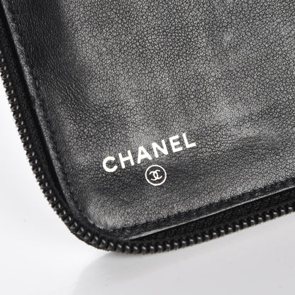 Chanel Caviar CC Timeless Large Zip Around Wallet Black 6 of 8