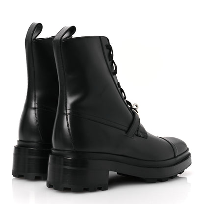 Hermes Glossed Calfskin Funk Ankle Boots 41 Black 5 of 13