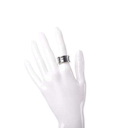 Bulgari 18K White Gold B.Zero1 4 Band Ring 54 6.75 2 of 5