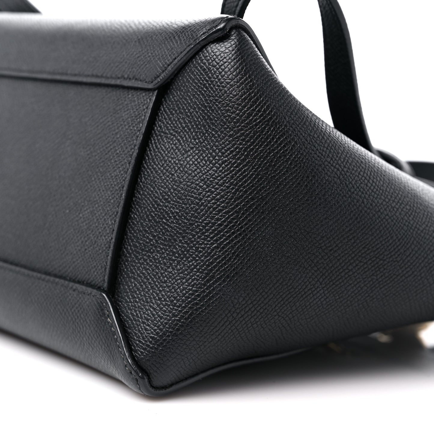 Grained Calfskin Micro Belt Bag Black