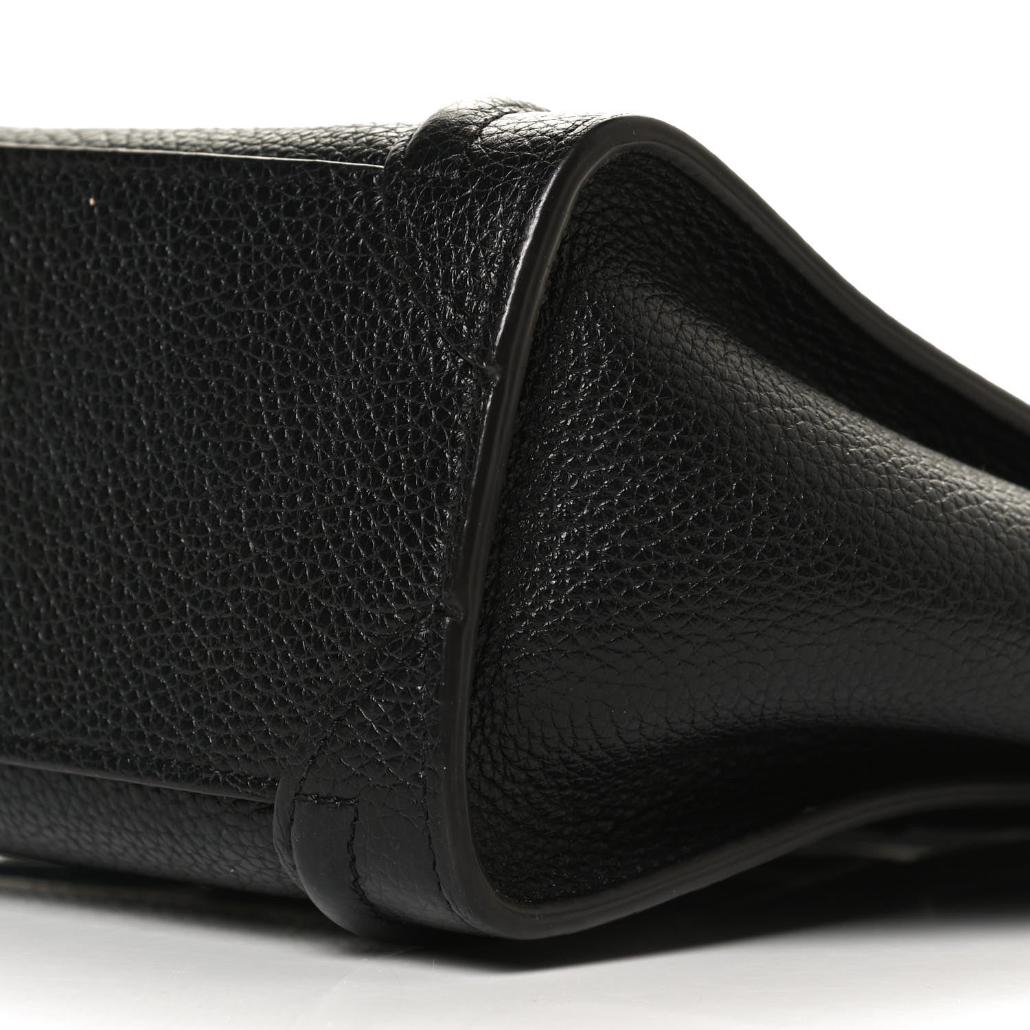 Celine Drummed Calfskin Nano Luggage Black 10 of 12