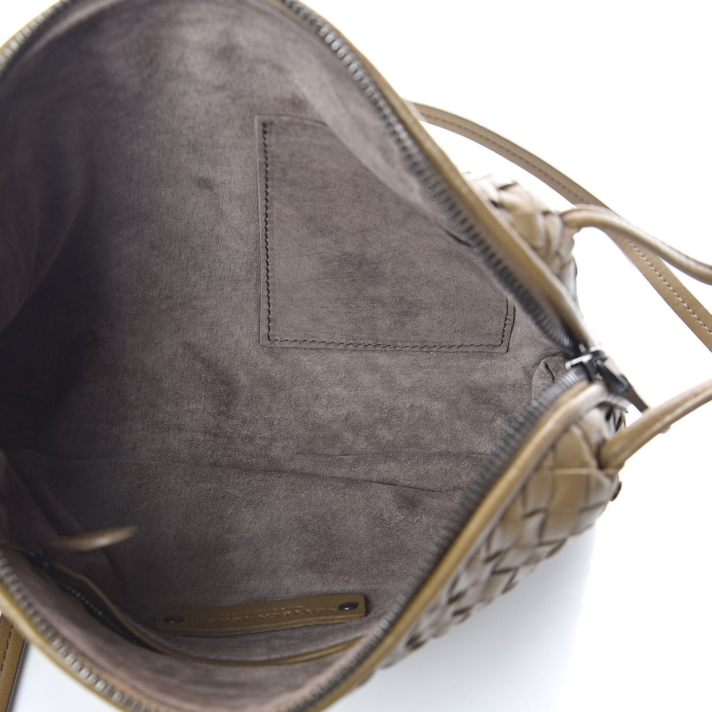 Nappa Intrecciato Pillow Crossbody Messenger Bronze
