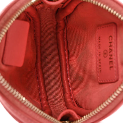 Chanel Caviar Quilted Zip Around Classic Coin Purse Pink 5 of 11