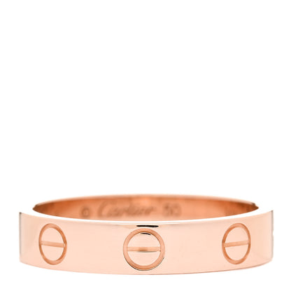 Cartier 18K Pink Gold 3.5mm LOVE Wedding Band Ring 50 5.25 1 of 4