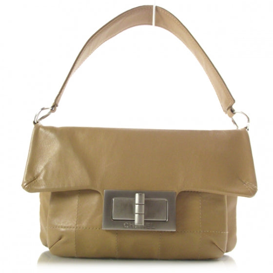 Chanel Leather Mademoiselle Flap Bag Beige 1 of 10