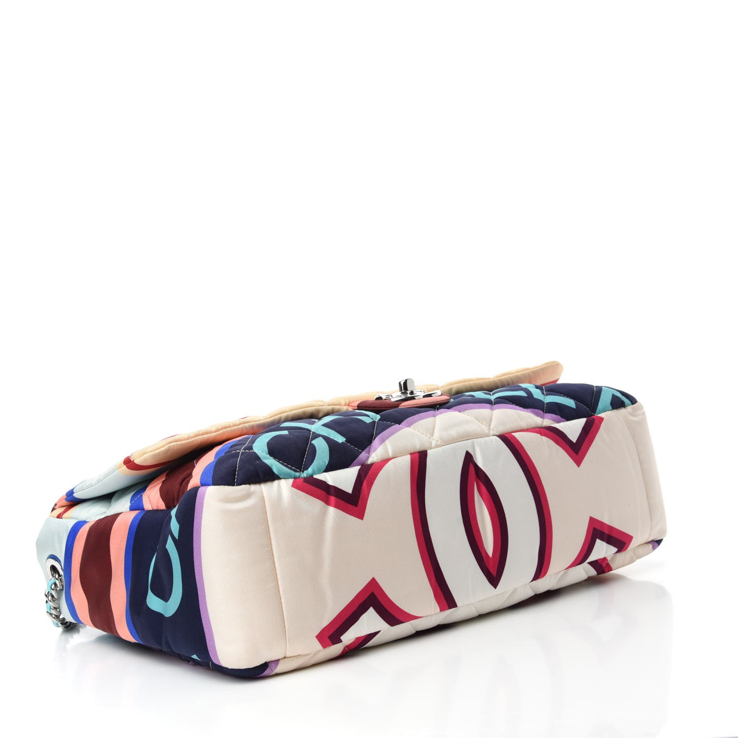 Chanel Fabric Quilted Printed Flap Multicolor 4 of 10