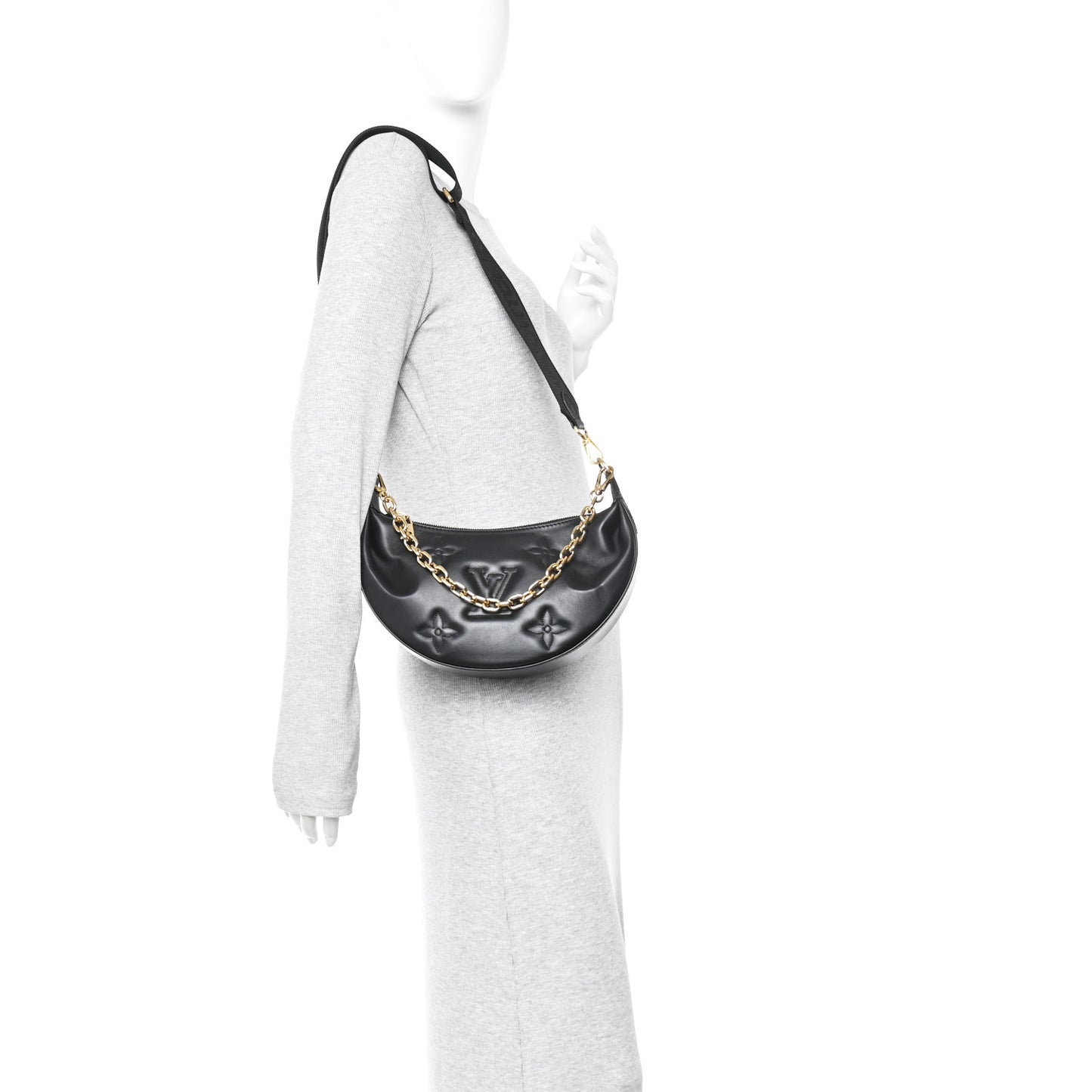 Calfskin Bubblegram Over The Moon Black