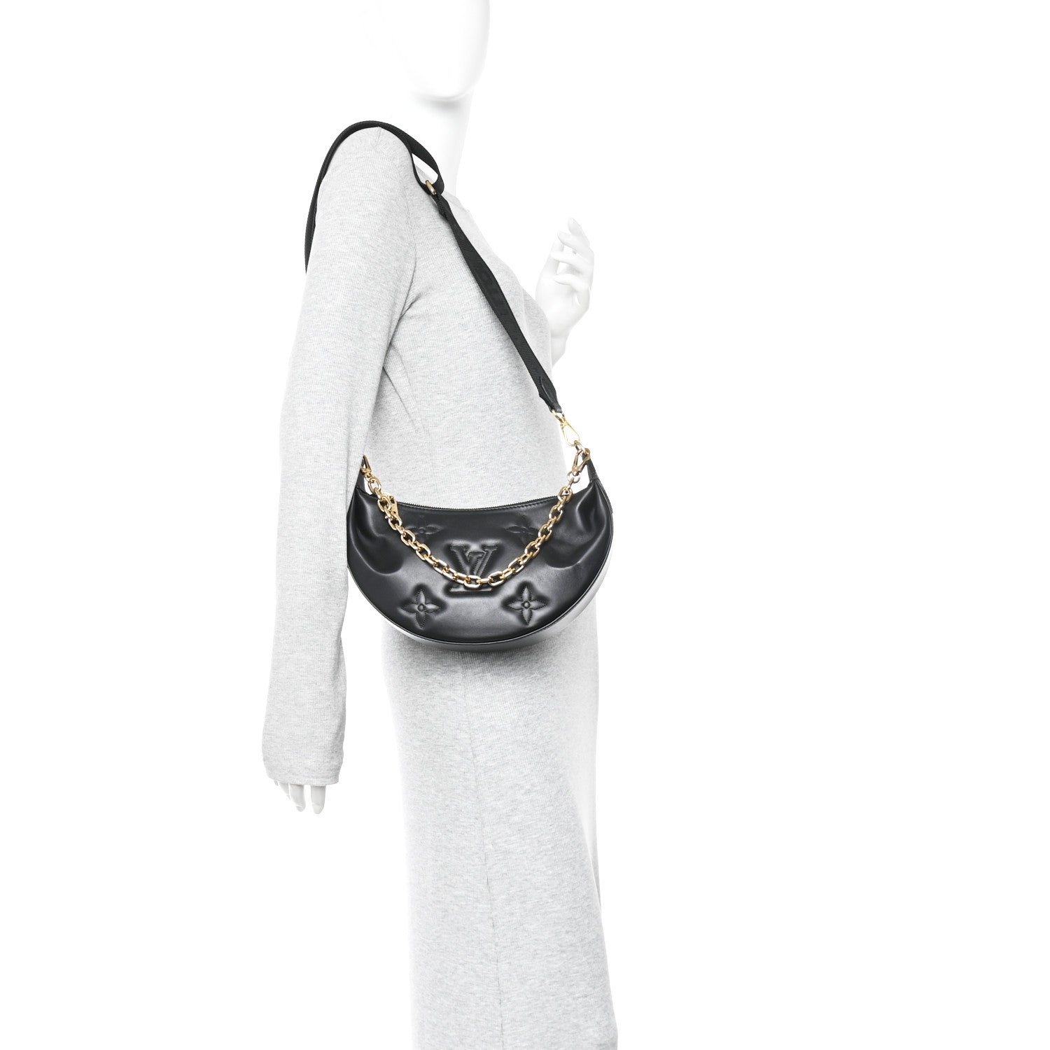 Louis Vuitton Calfskin Bubblegram Over The Moon Black 2 of 10