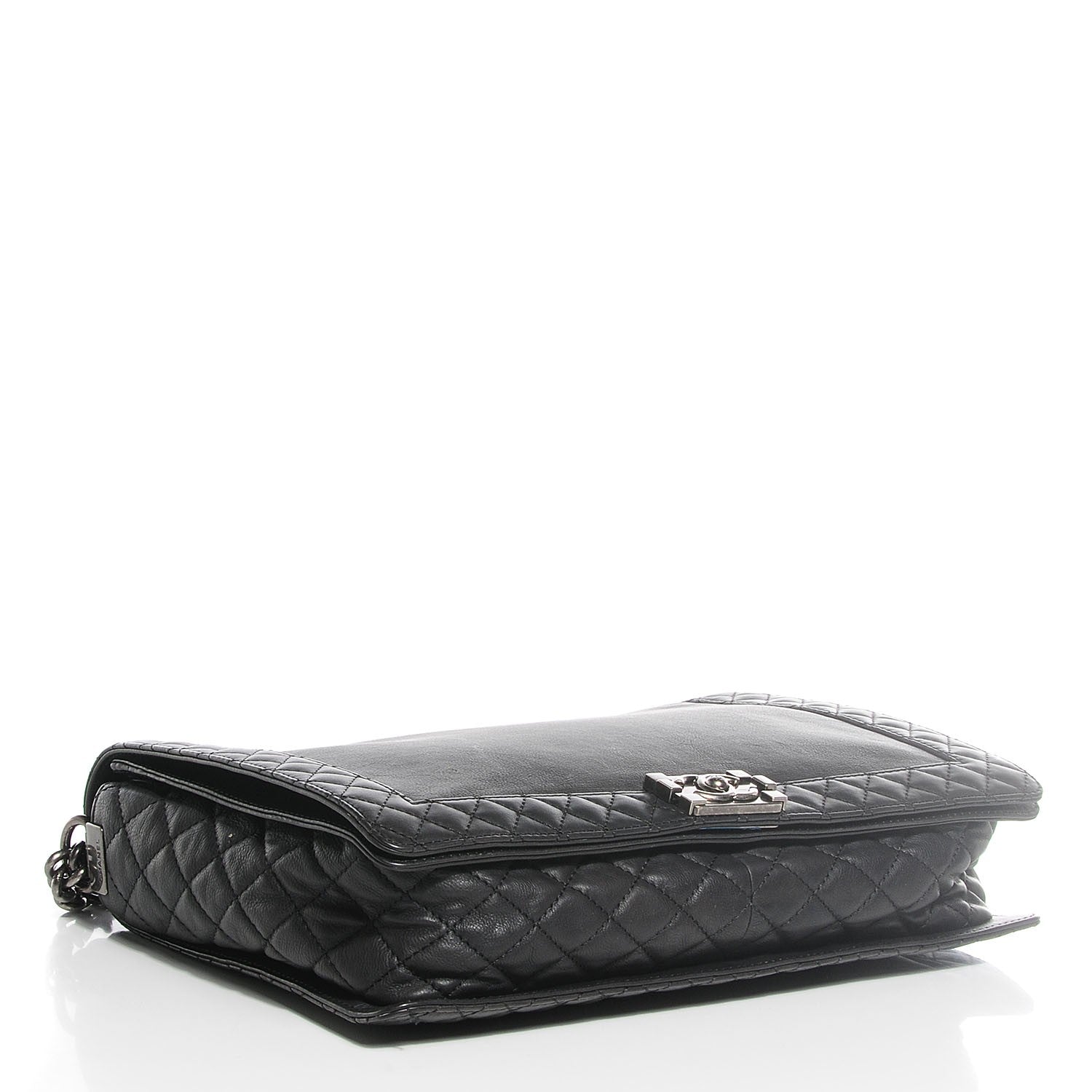 Chanel Calfskin Large Boy Reverso Flap Black 4 of 8