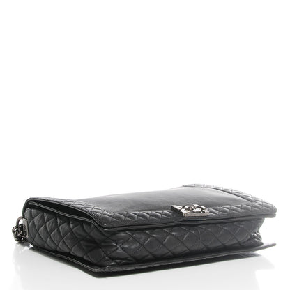 Chanel Calfskin Large Boy Reverso Flap Black 4 of 8