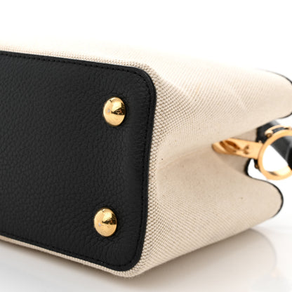 Louis Vuitton Canvas Taurillon Capucines MM Black 9 of 9