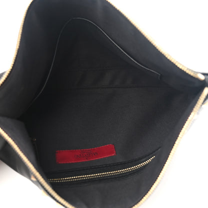 Valentino Garavani Vitello Large Rockstud Zip Wristlet Pouch Black 5 of 7