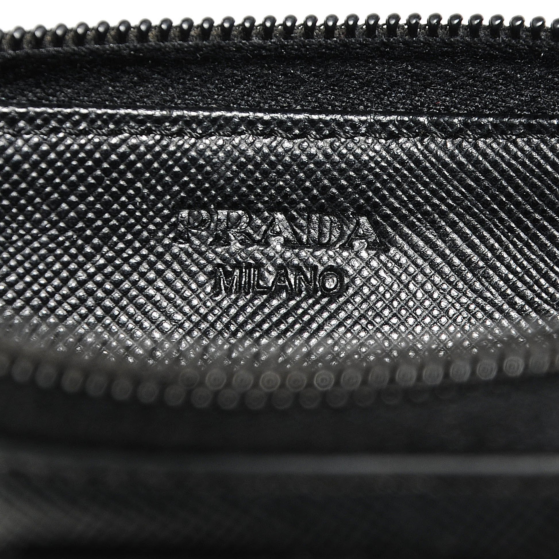 Prada Saffiano Coin Purse Black 7 of 7