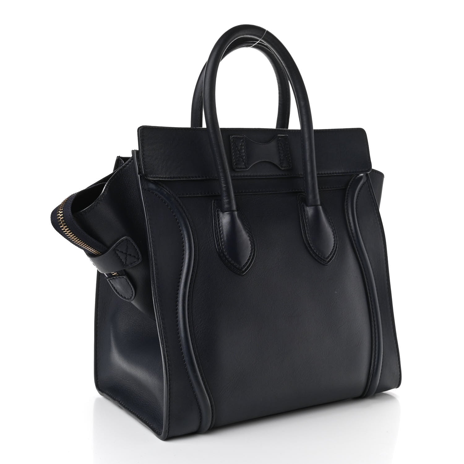 Celine Smooth Calfskin Mini Luggage Navy Blue 2 of 8