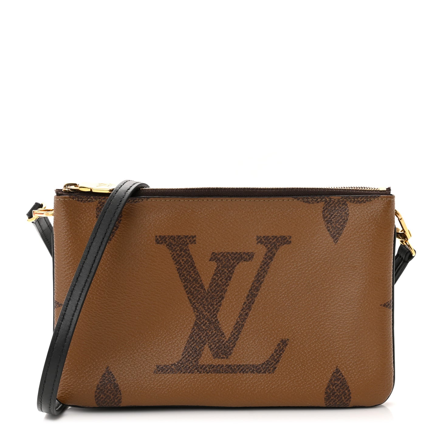 Reverse Monogram Giant Double Zip Pochette