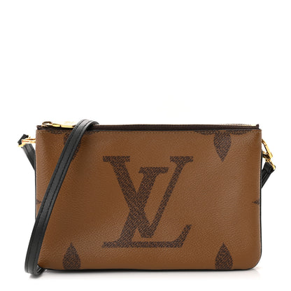 Louis Vuitton Reverse Monogram Giant Double Zip Pochette 1 of 13