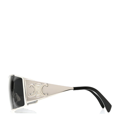 Celine Metal Triomphe Sunglasses CL40283U Silver Black 3 of 8
