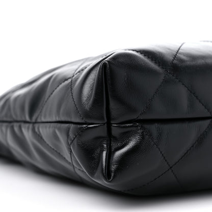 Chanel Shiny Calfskin Quilted Small Chanel 22 Black 9 of 11