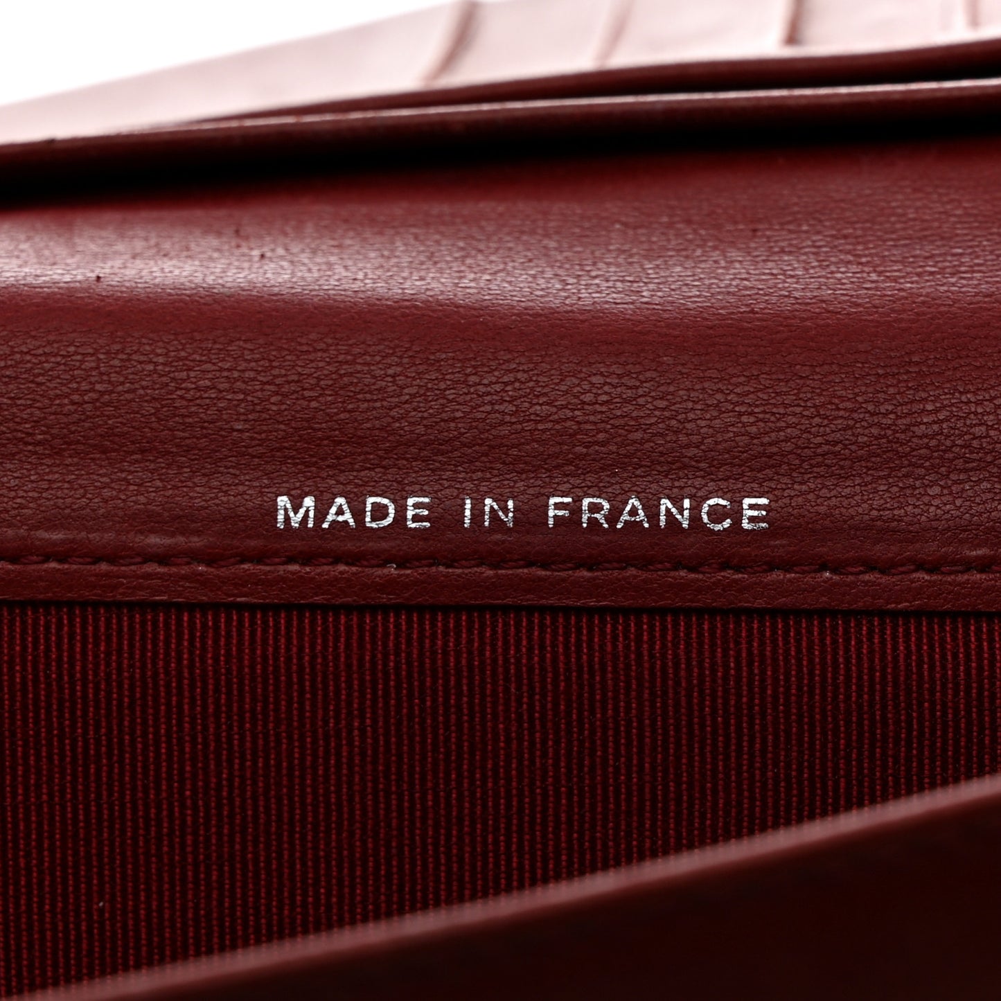 Lambskin Quilted Yen Wallet Orange