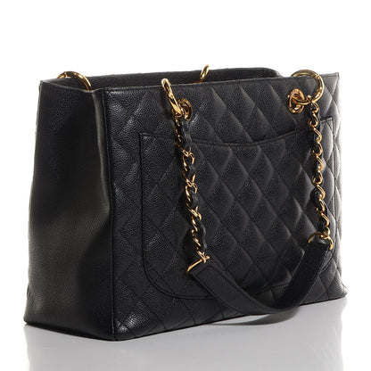 Chanel Caviar Grand Shopping Tote GST Black 3 of 7