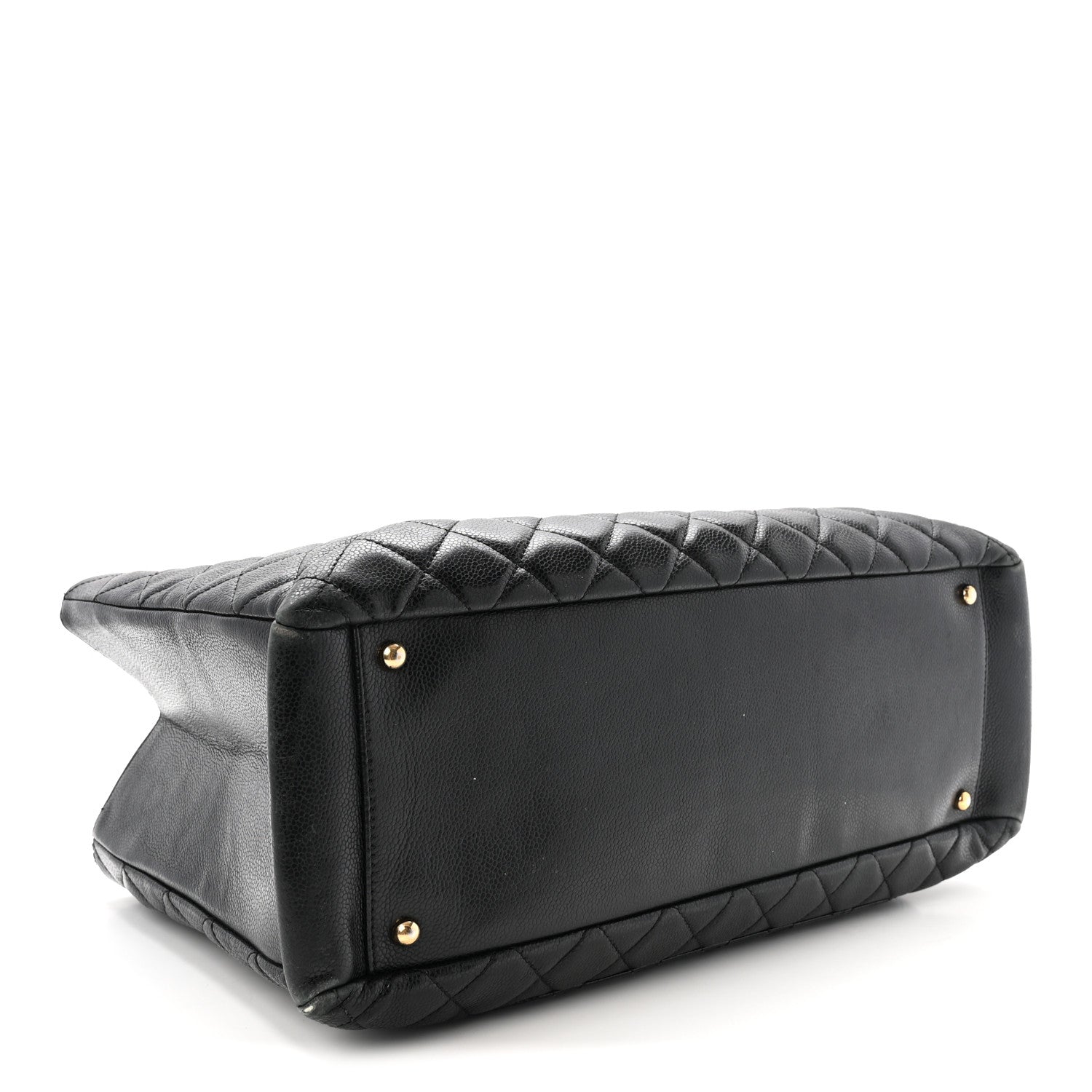 Chanel Caviar Quilted XL Grand Shopping Tote GST Black 4 of 10