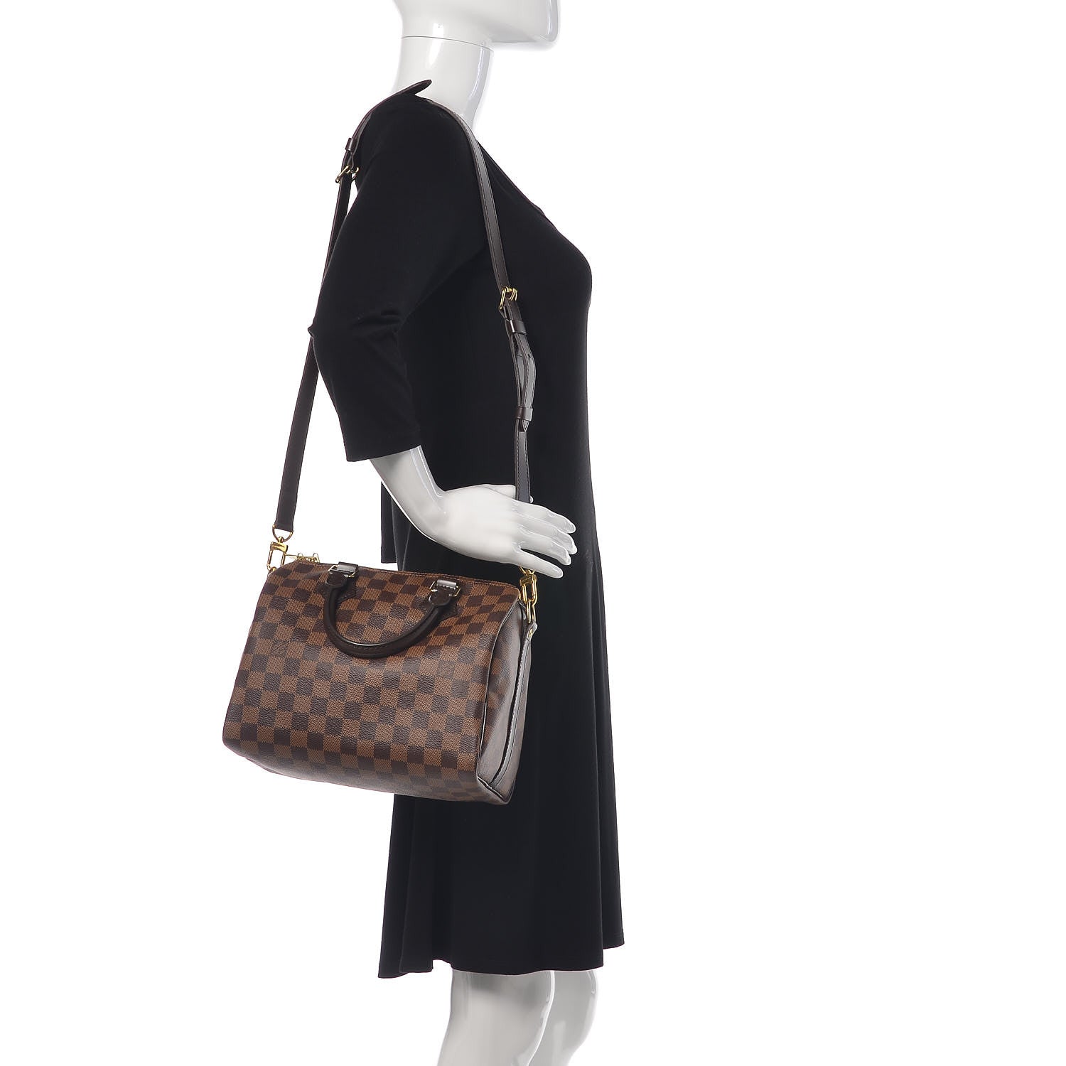 Louis Vuitton Damier Ebene Speedy Bandouliere 25 2 of 8