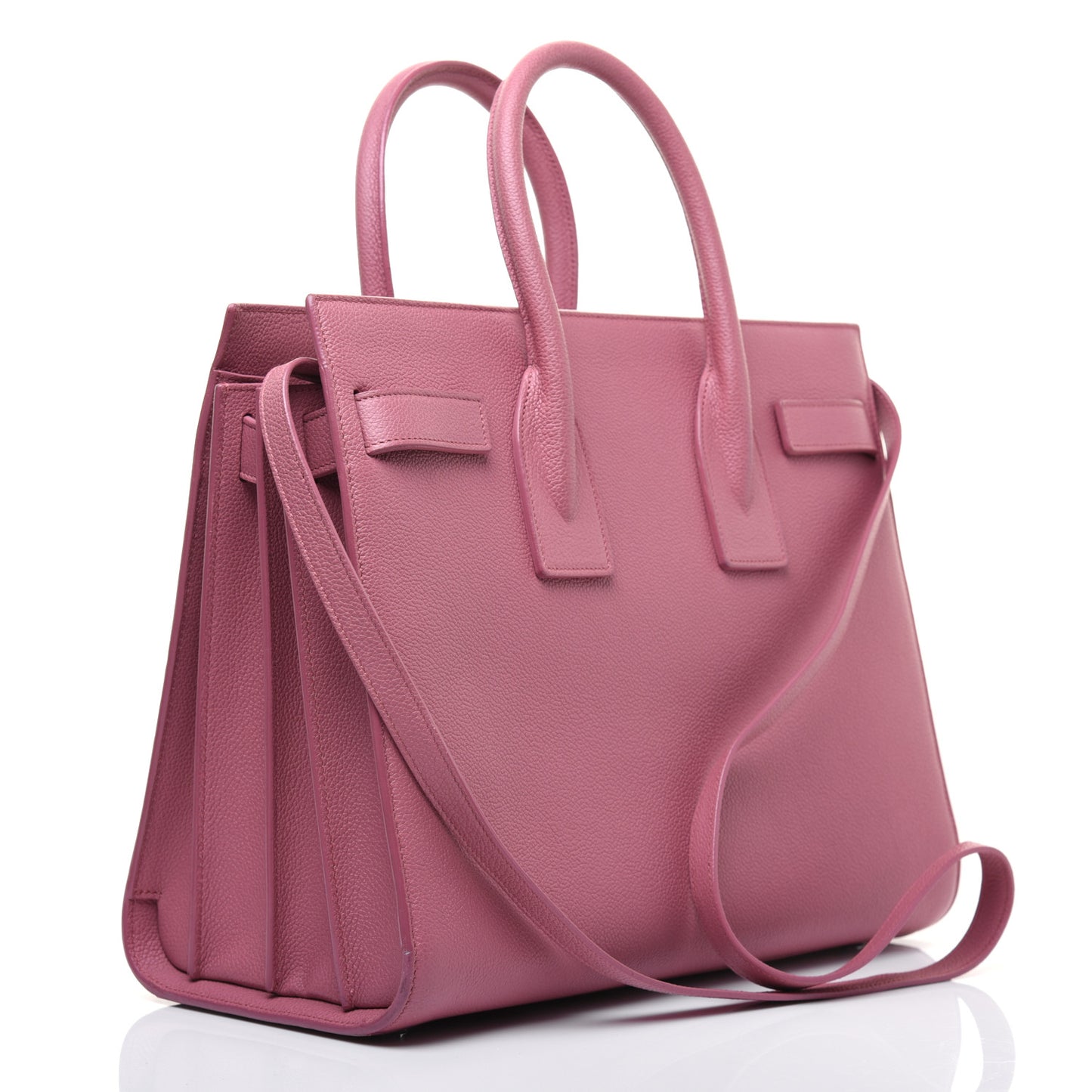 Grained Calfskin Small Sac De Jour Dark Rose