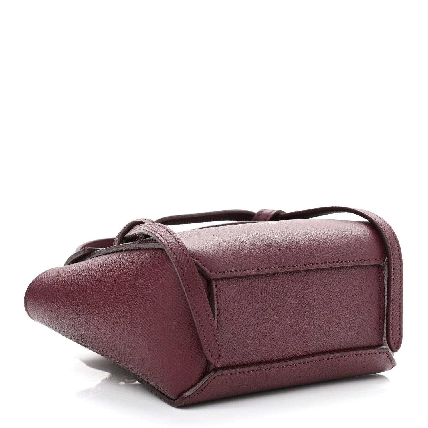 Celine Grained Calfskin Pico Belt Bag Acai 4 of 9