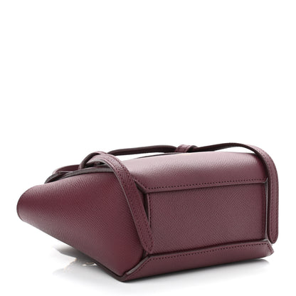 Celine Grained Calfskin Pico Belt Bag Acai 4 of 9