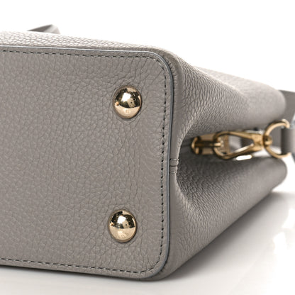 Louis Vuitton Taurillon Moonstone Capucines MM Galet 8 of 8