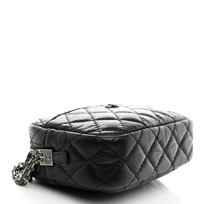 Chanel Aged Calfskin Quilted Mini Reissue Camera Case Black 4 of 10