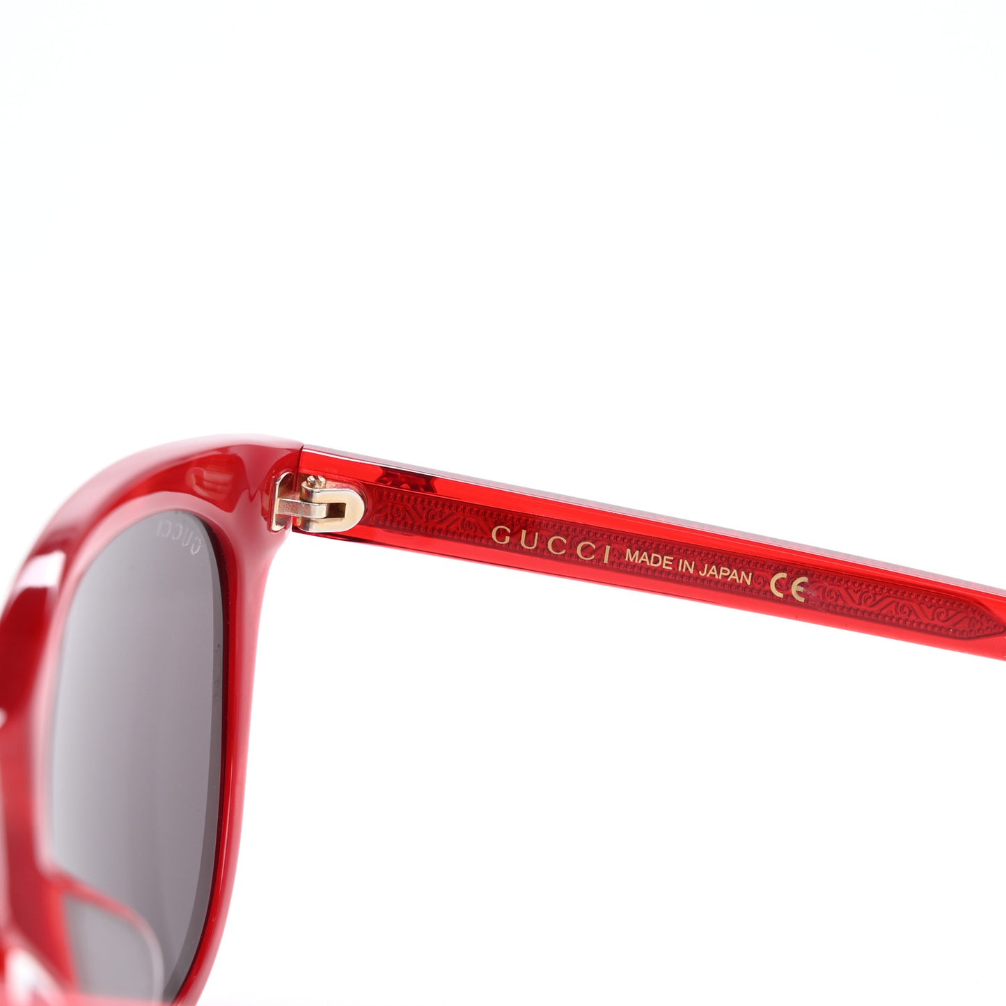 Acetate GG Round Sunglasses GG0081SK Red