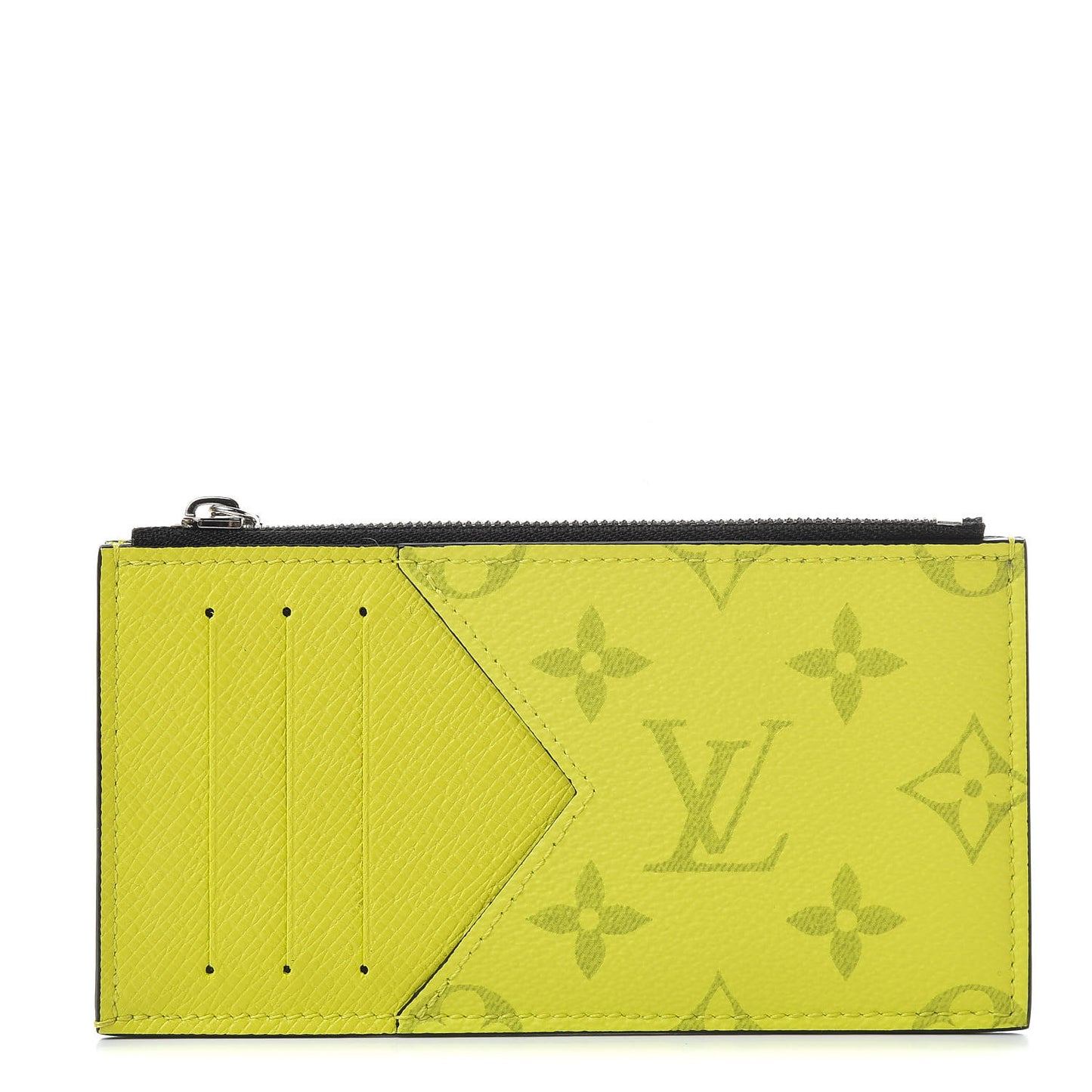 Monogram Taiga Coin Card Holder Yellow