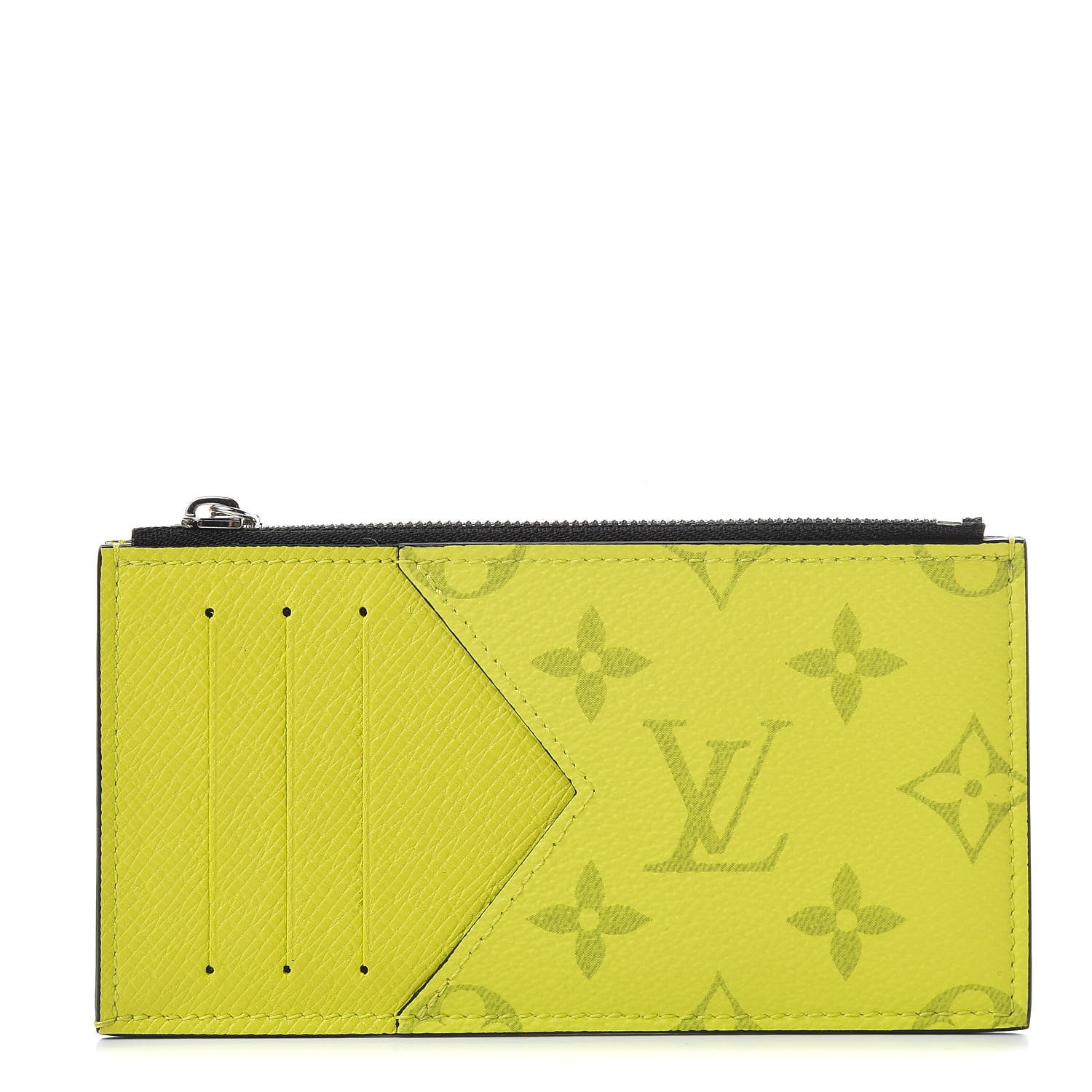 Louis Vuitton Monogram Taiga Coin Card Holder Yellow 1 of 8